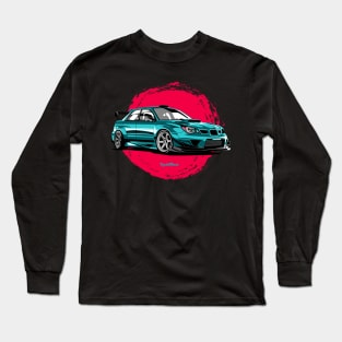 WRX sti illustration vector art Long Sleeve T-Shirt